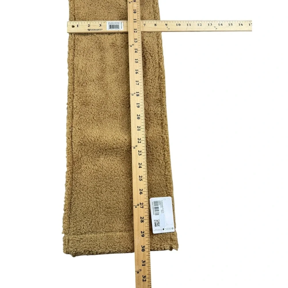 Lululemon Scarf Womens One Size Brown Sherpa Fleece‎ Snap Button Cozy Wrap